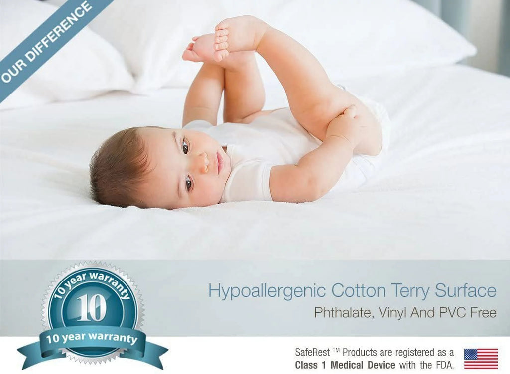Waterproof Cotton Terry Queen Mattress Encasement X976994