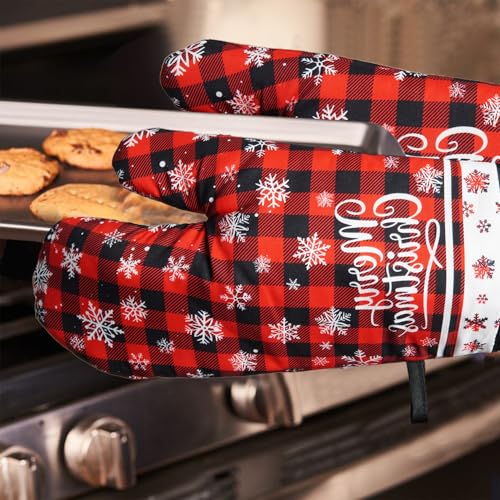 Christmas Oven Mitts and Pot Holders Sets of 2 Heat Resistant T5830