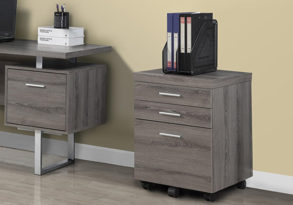 White 3 Drawer File Cabinet on Castors U5301