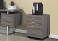 White 3 Drawer File Cabinet on Castors U5301