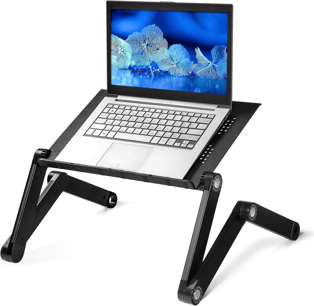 Black Pack of 2 Folding Laptop Table P449974