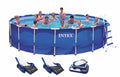18ft x 48in Round Metal Frame Above Ground Swimming Pool Set W9010