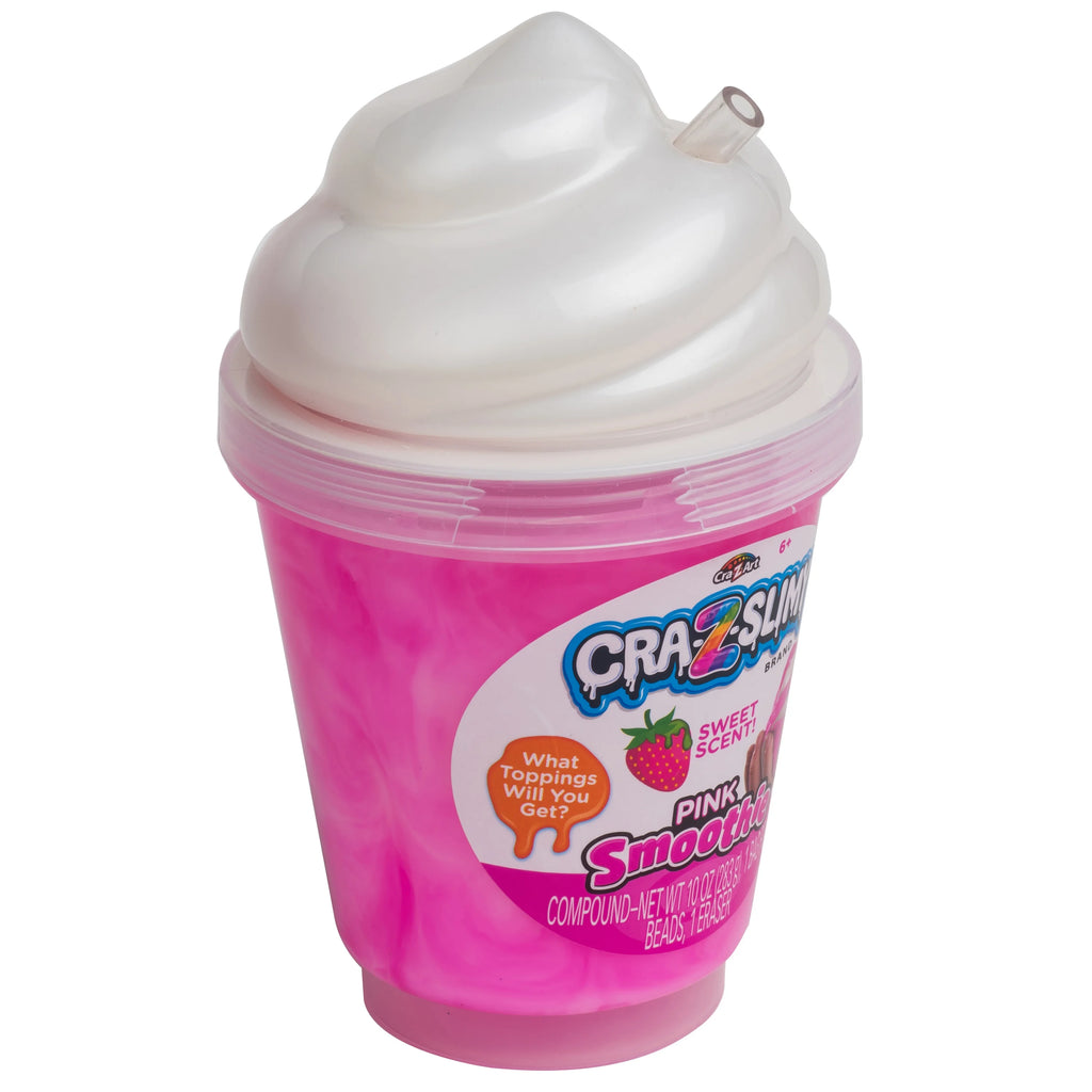 Strawberry Pink Smoothie Swirl Slime Jar C69225
