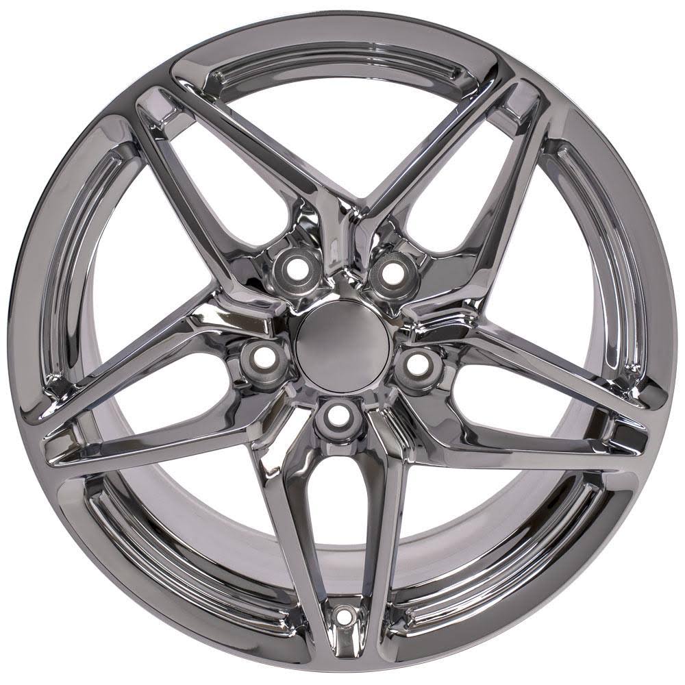 Chrome 17x9.5 Corvette Rim M436