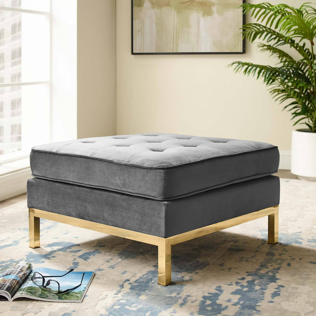 Velvet Ottoman E847
