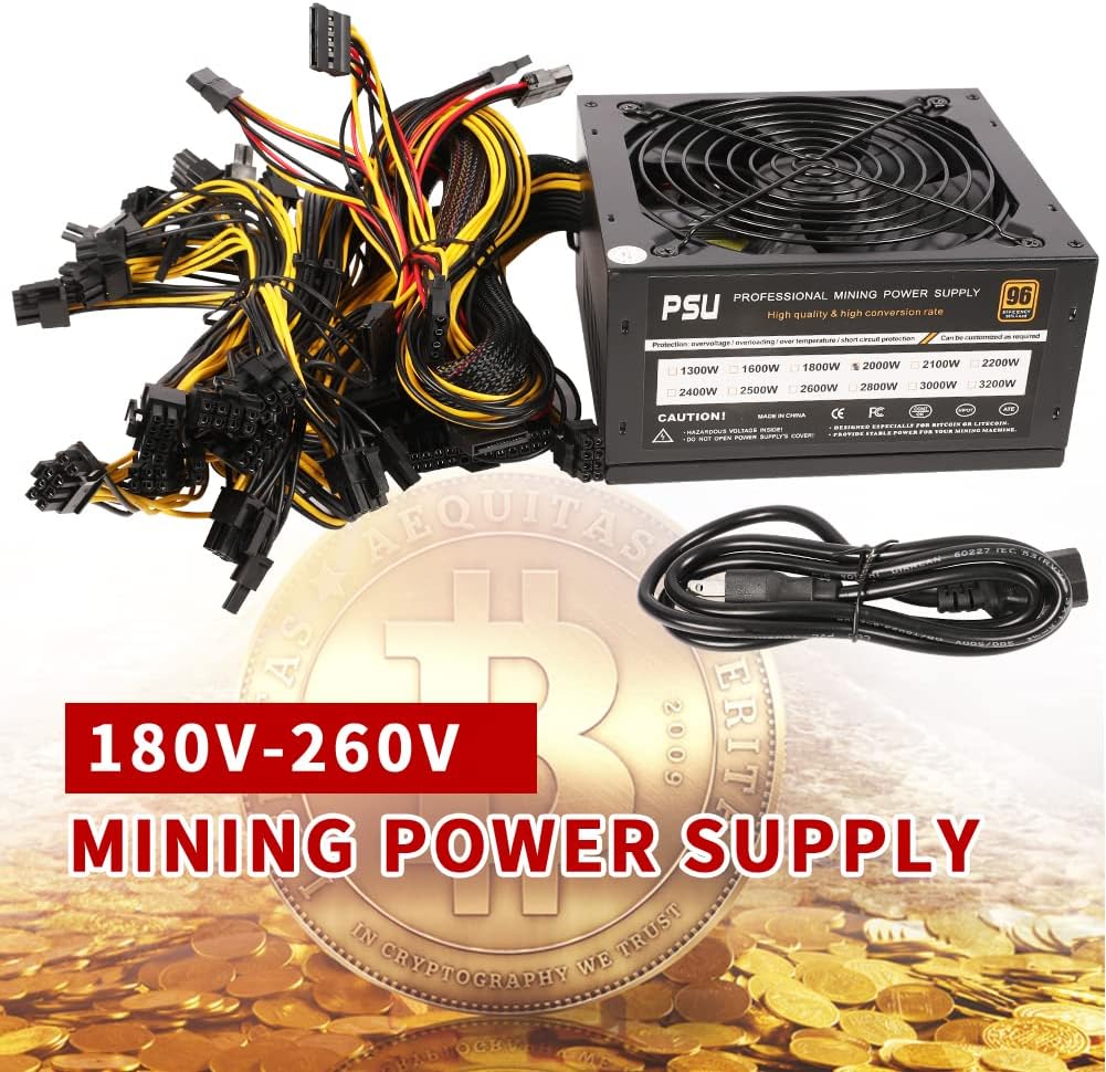 2000W ATX Power Supply for GPU Miner H2031