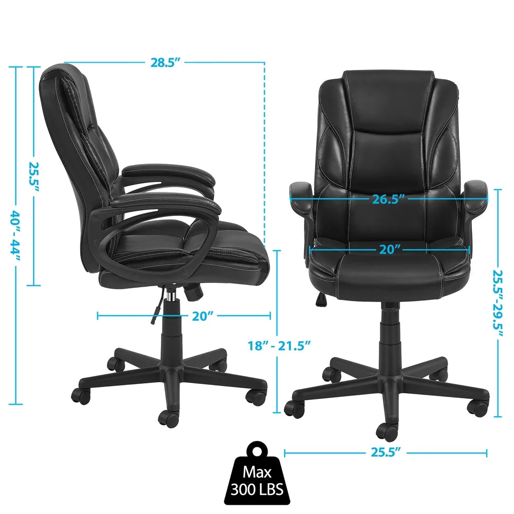 Black Adjustable High Back PU Leather Executive Chair G776259