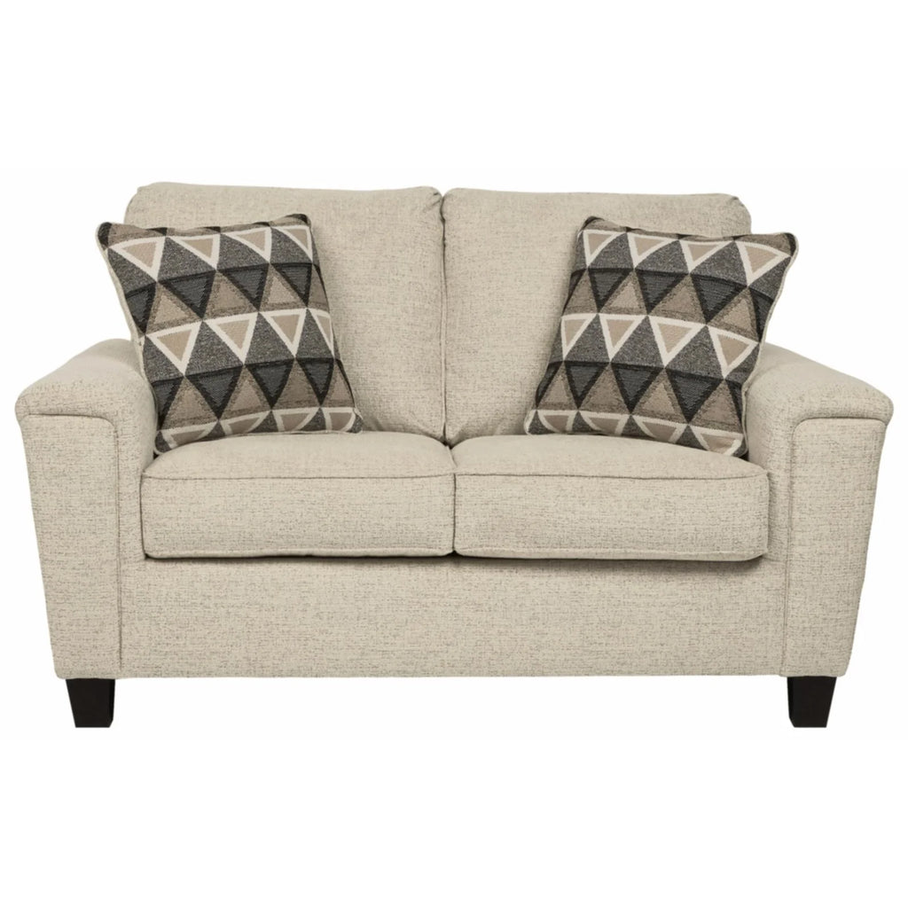 Smoke Gray Fabric Loveseat Y627136