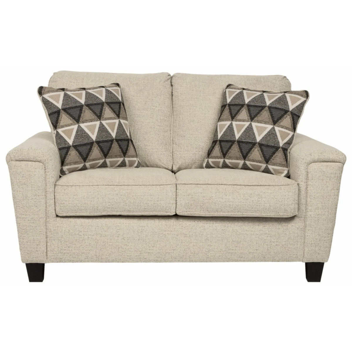 Smoke Gray Fabric Loveseat Y627136