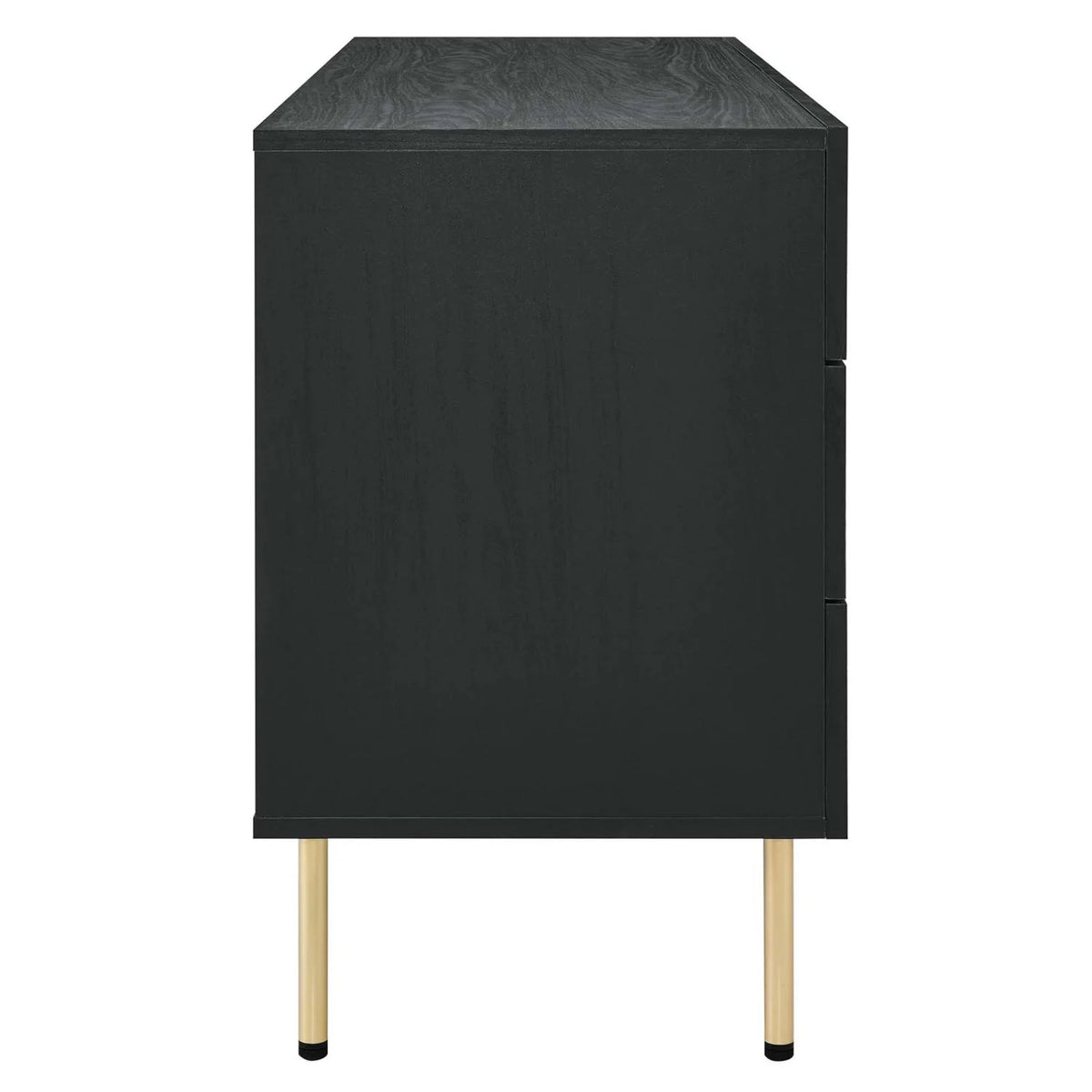 Black Wood Dresser Drawer Chest V508
