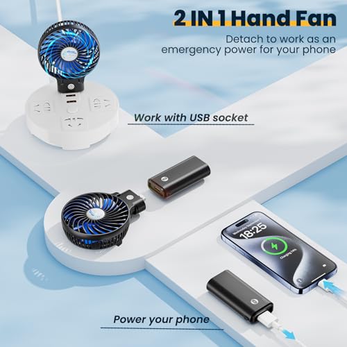 5200mAh Rechargeable Portable Handheld Fan W8416