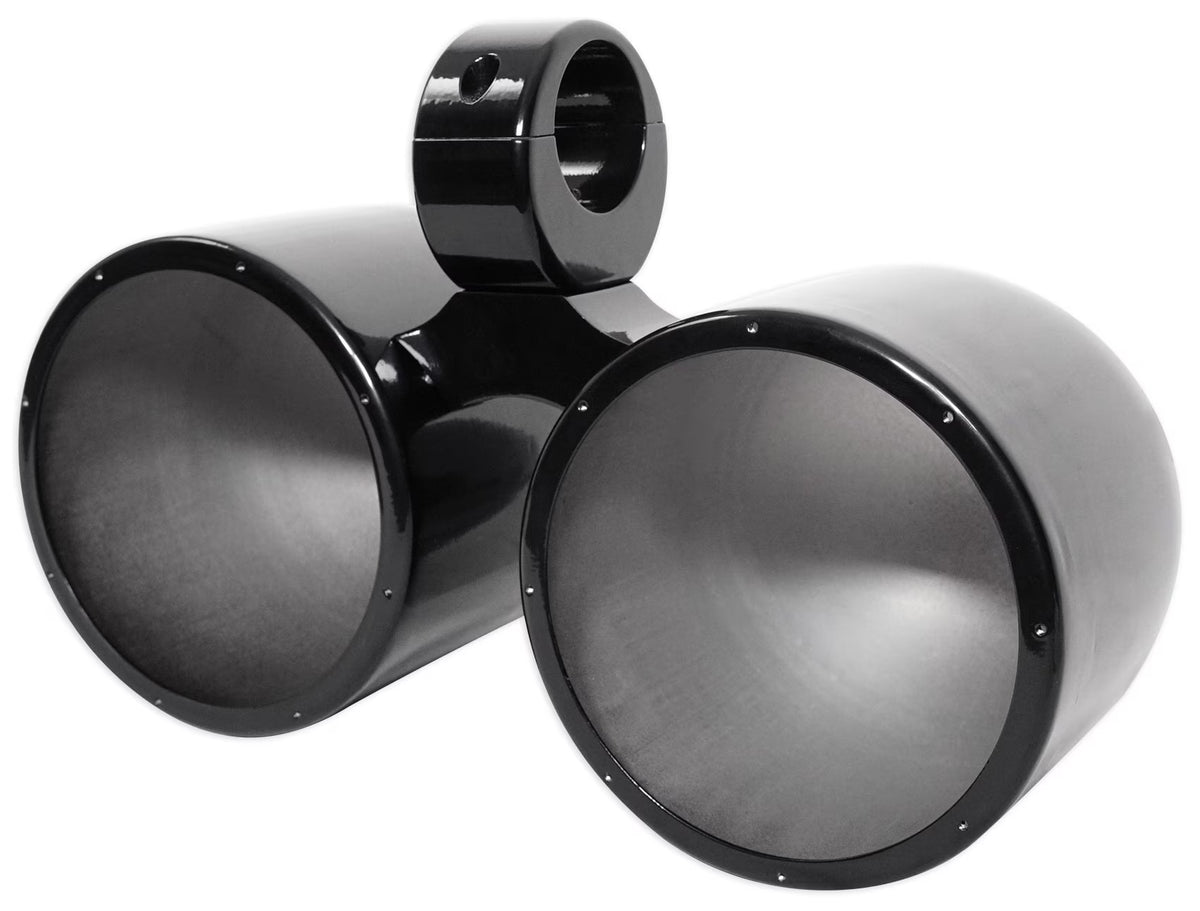 Dual 7.7" Black Aluminum Wakeboard Tower Speaker Enclosure M76876