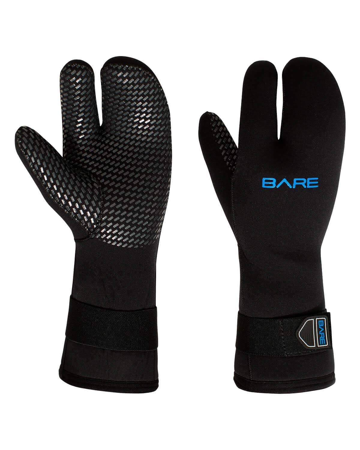 7mm Three-Finger Mitt Black Small F298384