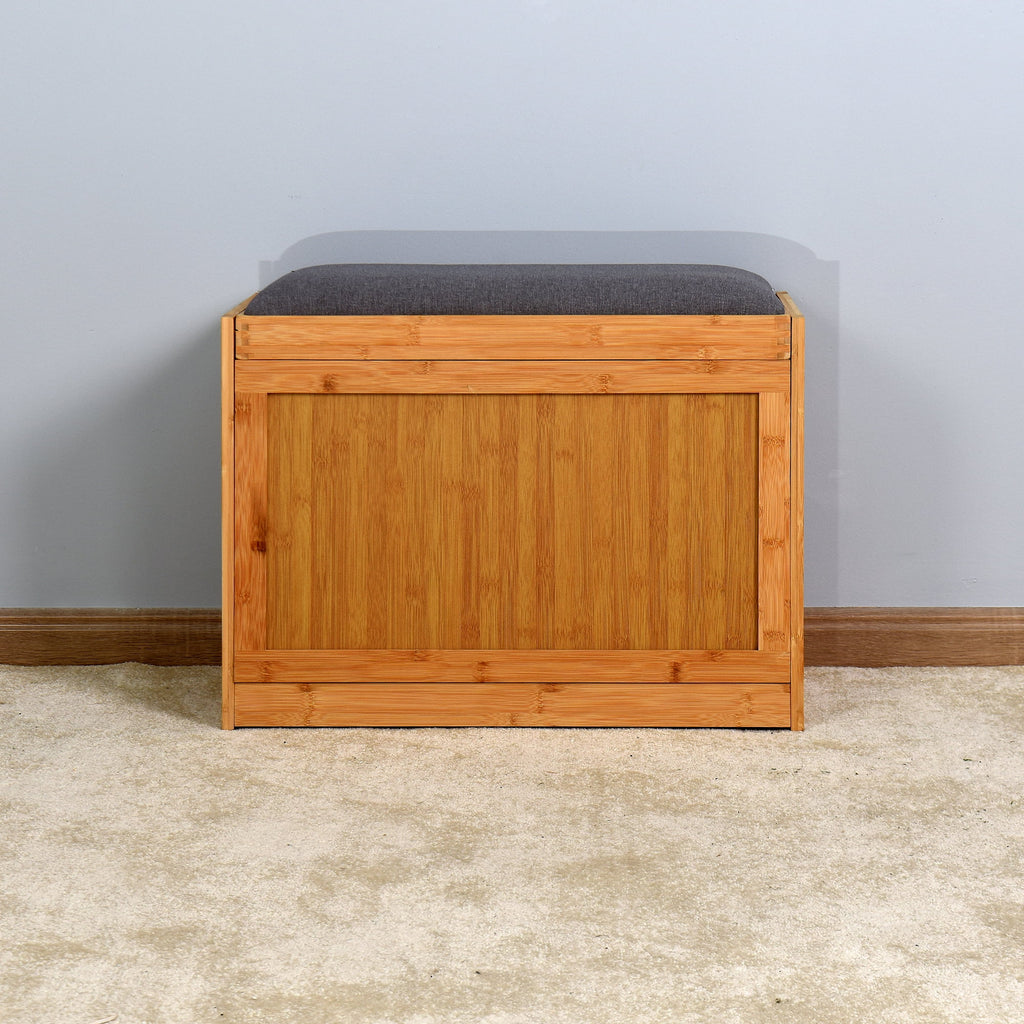 Narrow 2 Tier Bamboo Storage Bench Y51571