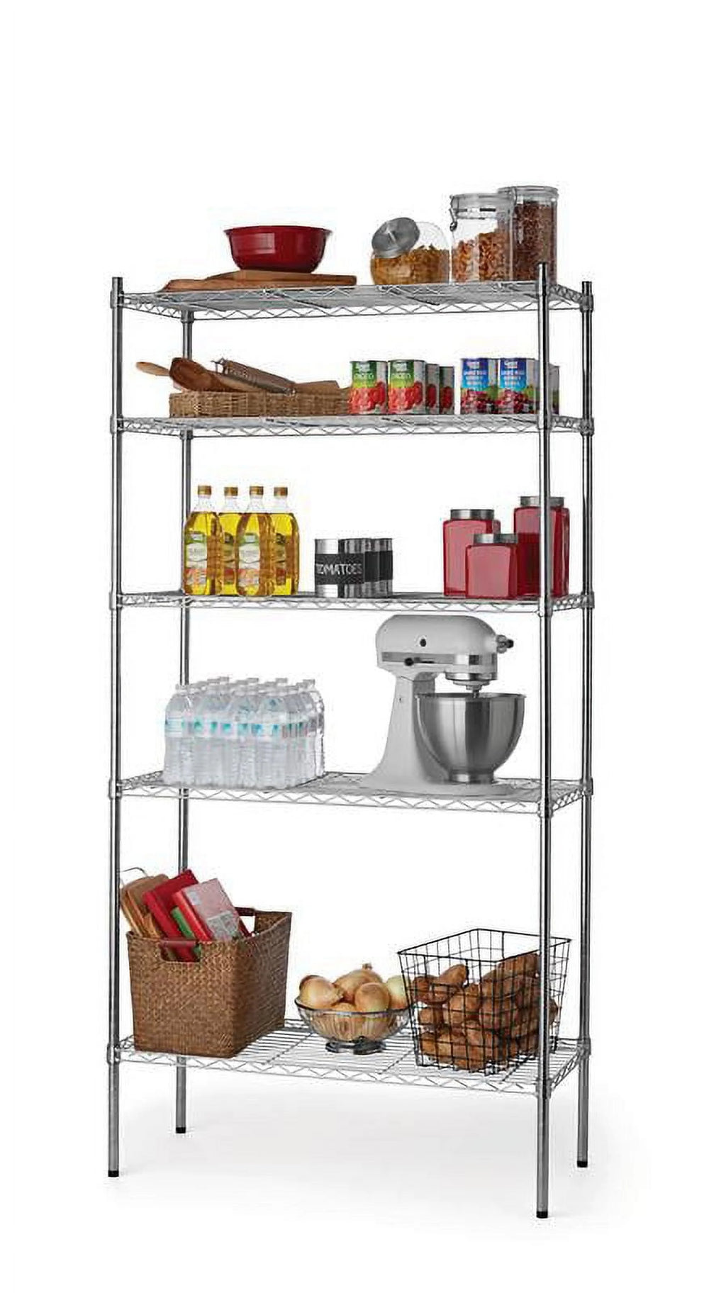 Chrome Wire 5-Tier 1750lb Capacity L93328