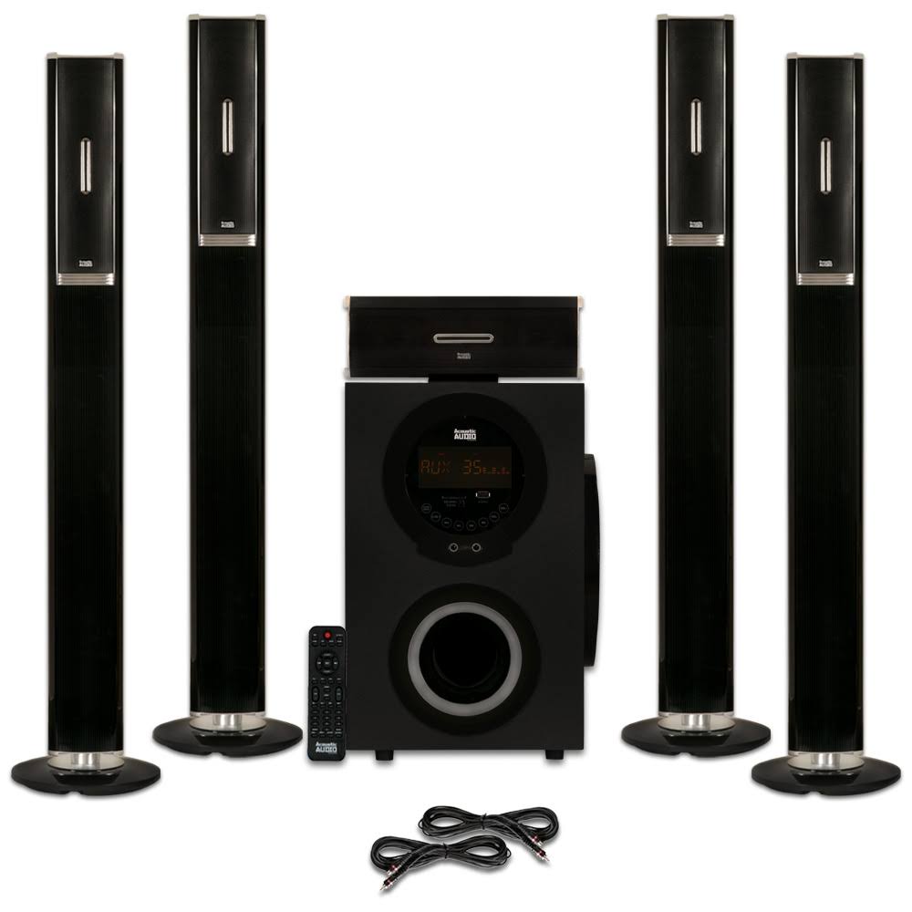 Tower 5.1 Bluetooth Speaker System with 2 Extension Cables O8432