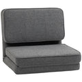 Dark Grey Convertible Flip Chair X55523