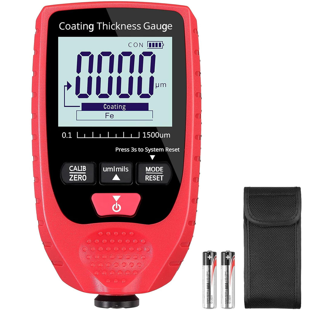 Paint Coating Thickness Gauge Meter Handheld with Backlight LCD D60153