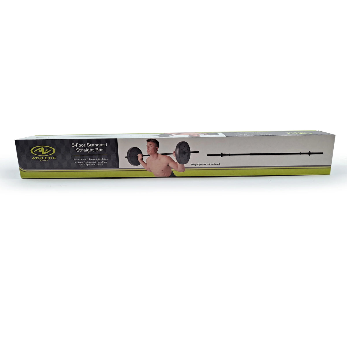 Standard 3-Piece Weightlifting Bar with Threaded Ends Q3821