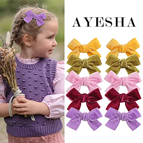 Velvet Hair Clips and Barrettes 20pcs K295