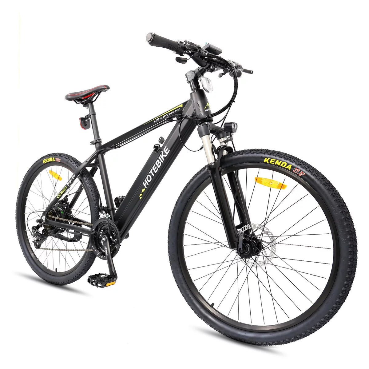27.5 inch 48V 500W Electric City Bicycle with Removable Battery, Black D352