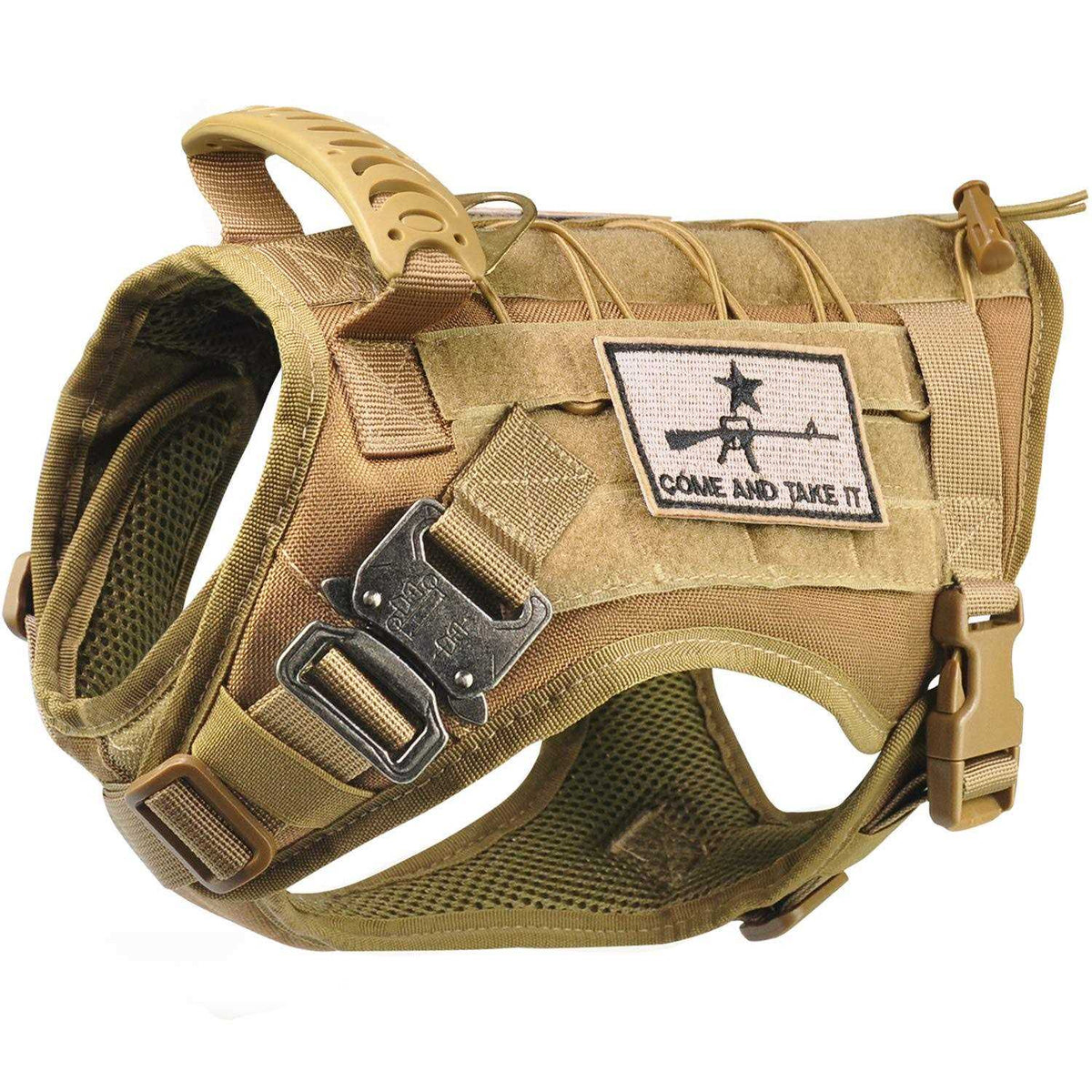 Tactical Service Dog Vest Harness with Rubber Handle & Metal C85127