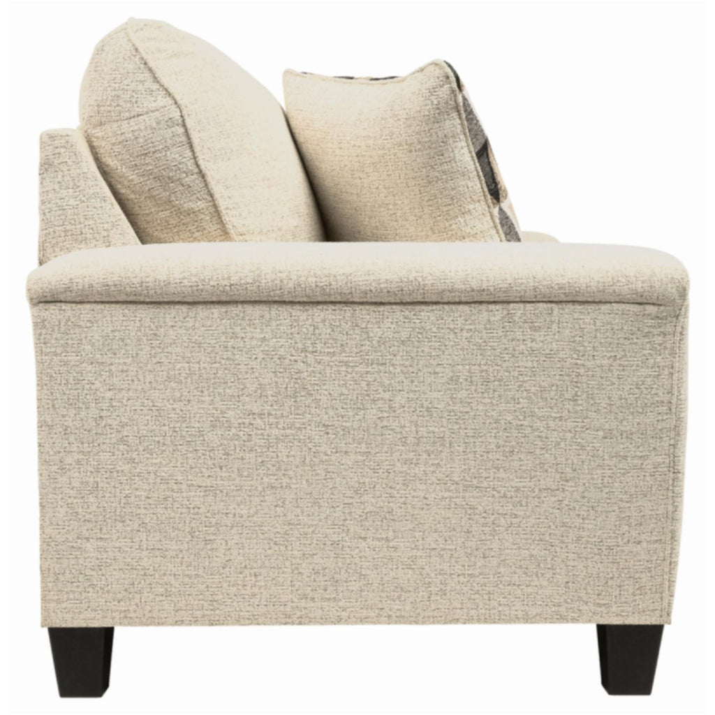Smoke Gray Fabric Loveseat Y627136