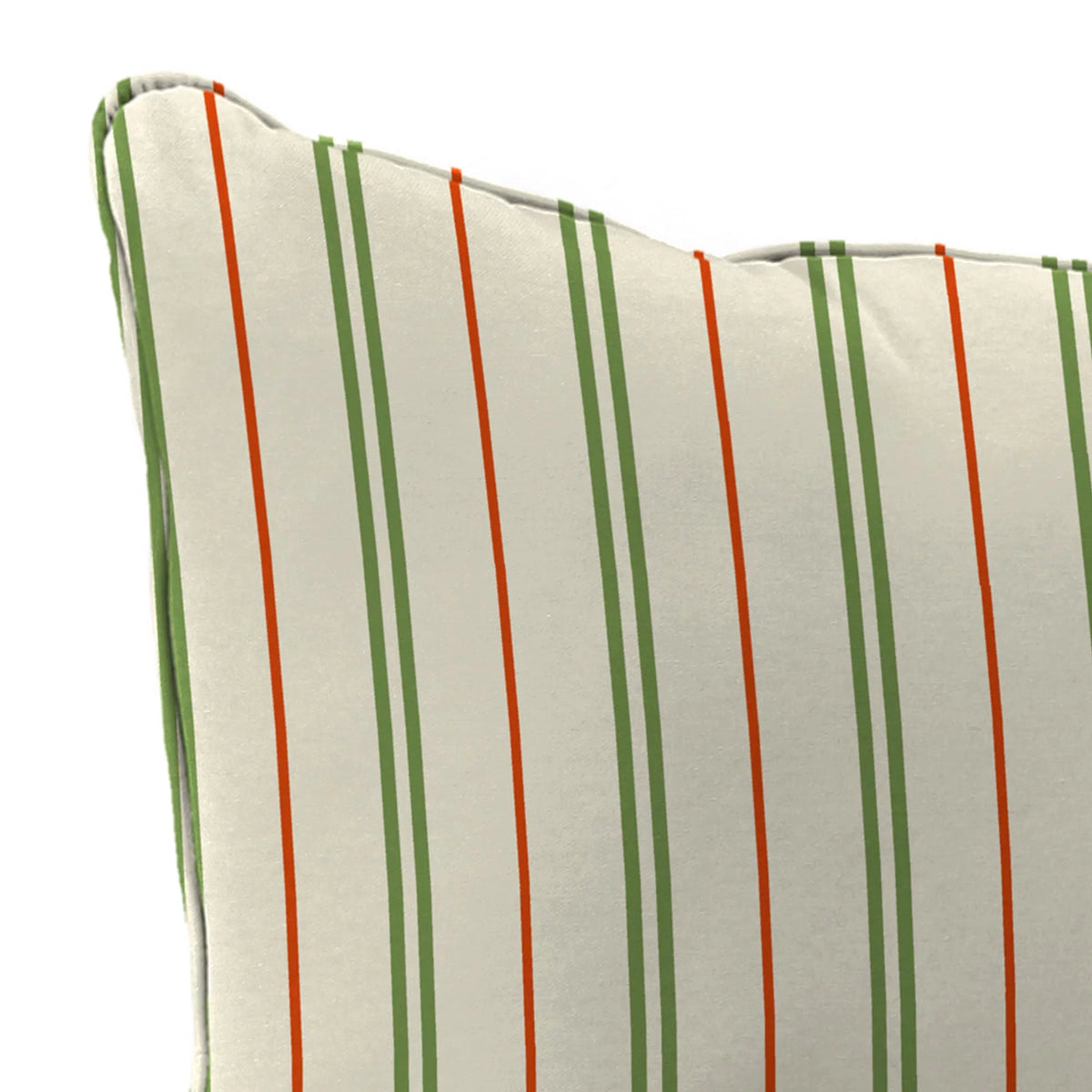 Grey Stripe Rectangular Outdoor Deep Seating Chair Seat and Back Cushion U69458