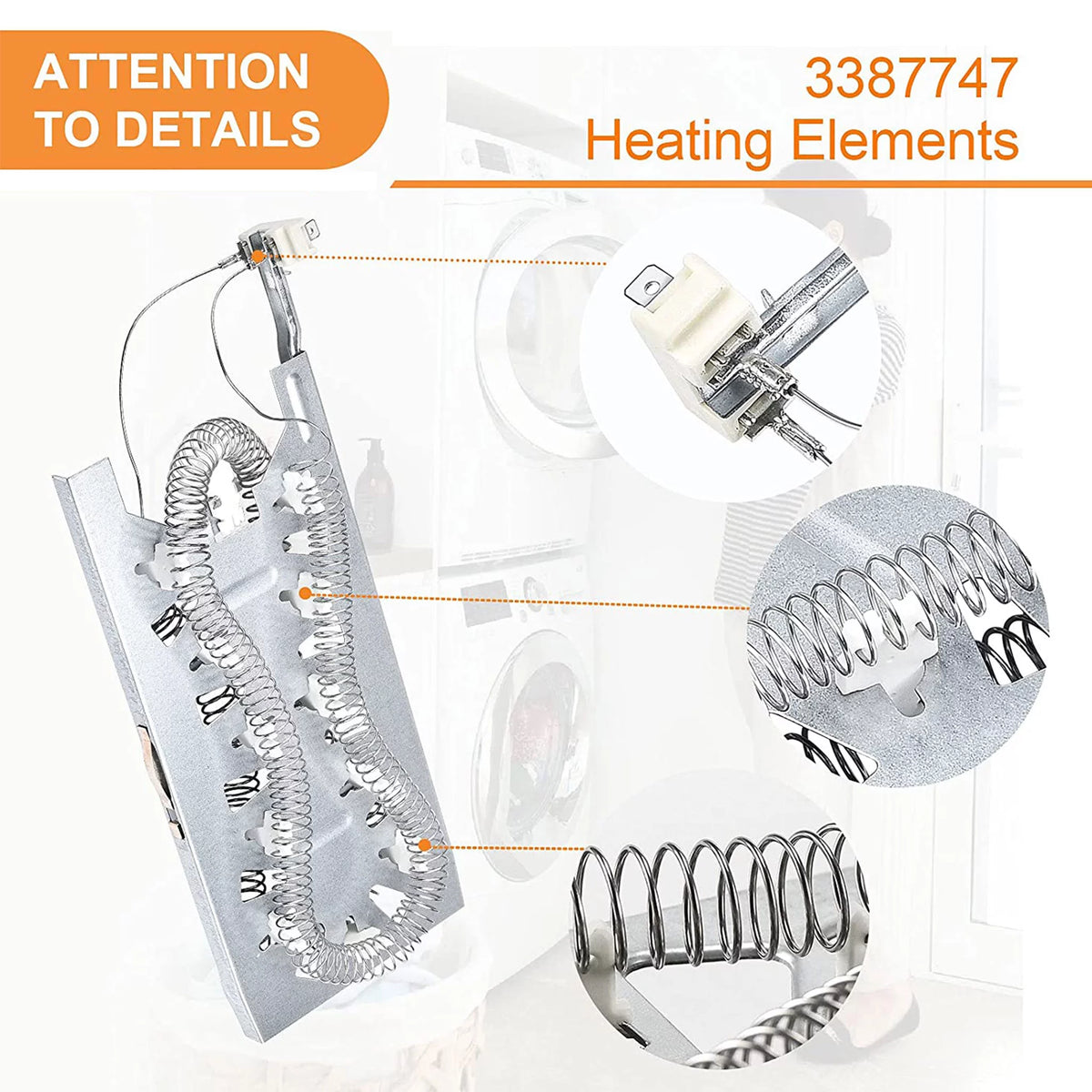 Dryer Heating Element with Thermal Fuse Kit P244183