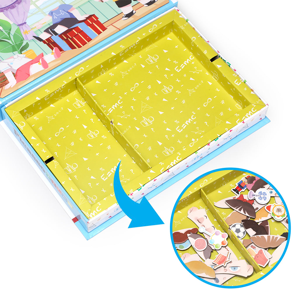 108pcs Magnetic Drawing Board Puzzle Book B498