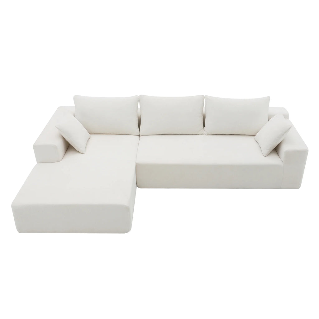 White L Shaped Modular Sectional Sofa M920