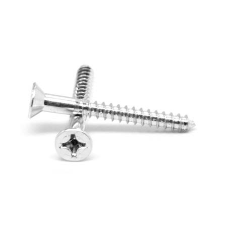 #9 x 2 1/2 inch Wood Screw Phillips Flat Head Low Carbon Steel Zinc Plated Pk 500 X780081