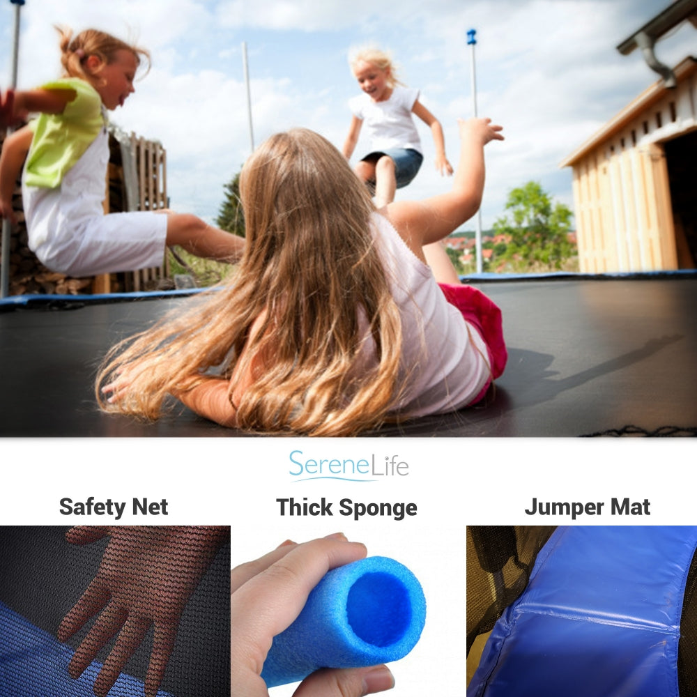10 ft. Outdoor Trampoline with Safety Net Cage Y141
