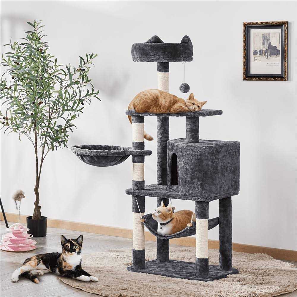 54.5 inch Cat Tree Tower with Scratching Posts Z8035