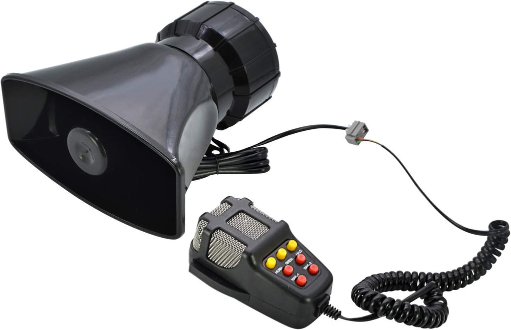 100W 7 Tones Wired Handheld Microphone Car Siren Speaker E958