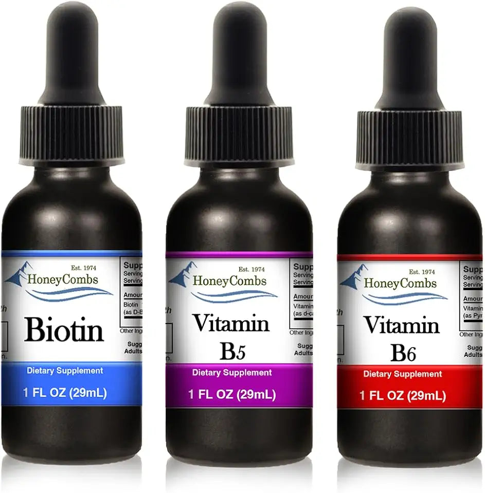 Biotin Vitamin B5 Vitamin B6 Liquid Drops 1 Fl Oz D725850