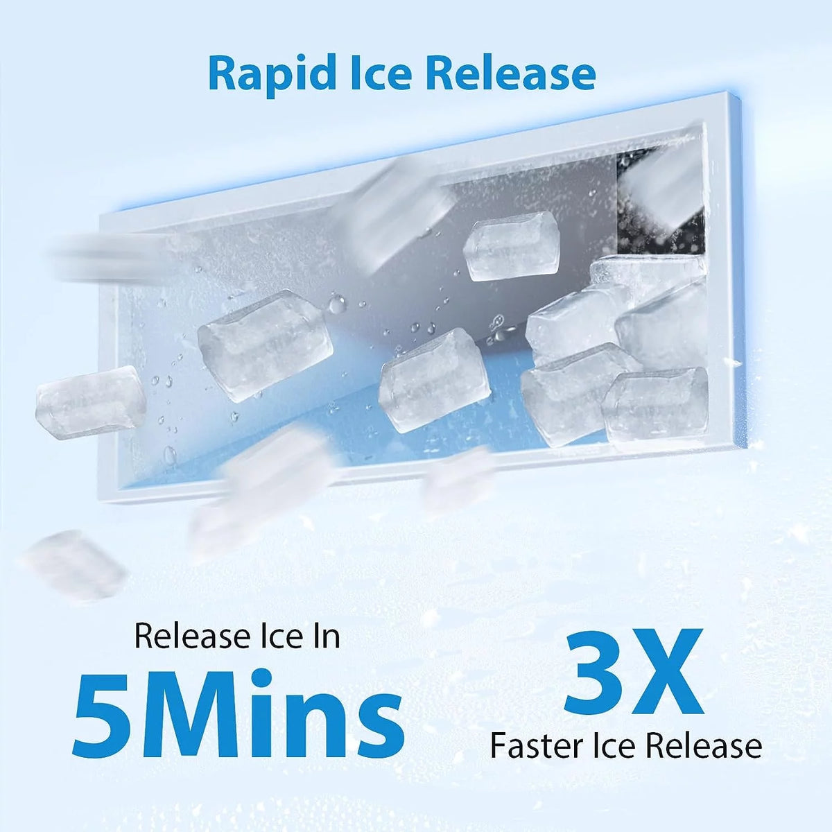 Nugget Ice Maker Countertop, 55 lbs/Day, Self-Cleaning, Stainless Steel Z45262