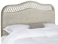 Antique Grey Rattan Full Headboard H19201