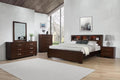 Cappuccino Bedroom Set with Bookcase Headboard A42528