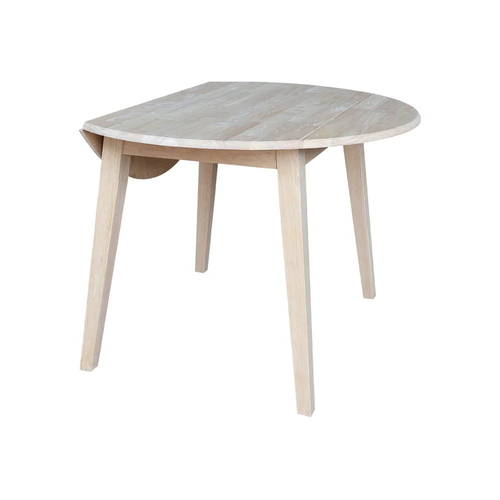 42" Round Solid Wood Dual Drop Leaf Table I6665