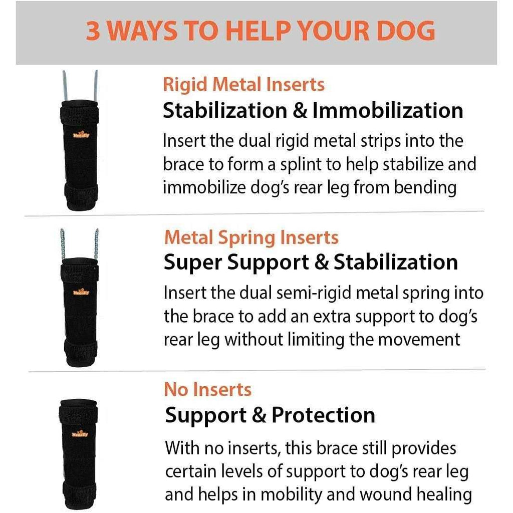 3-in-1 Long Rear Leg Support Dog Splint Braces H838816