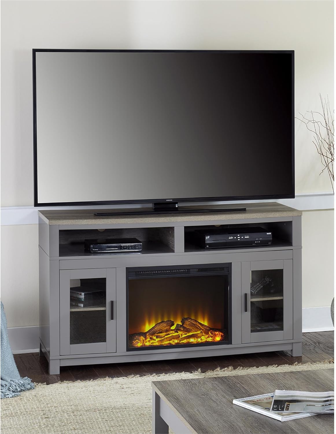 Gray TV Stand P833