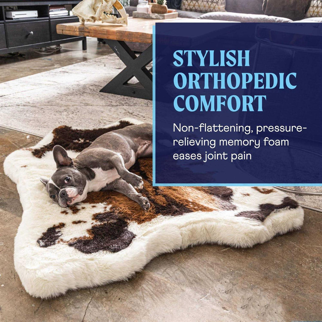 Animal Print Memory Foam Dog Bed D4455