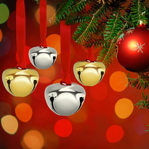 300 Pieces Christmas Bell Ornaments 1.5'' Silver V804747