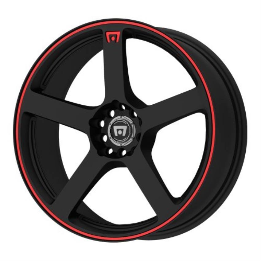 Matte Black with Red Stripe Racing Wheel T137352