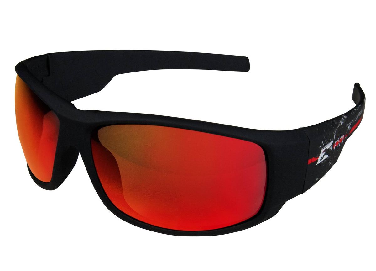 Soft-Touch Black RED Tactical Eyewear K608