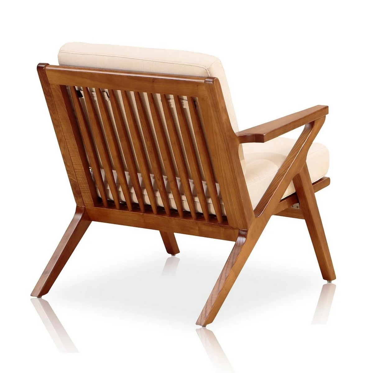 Cream and Amber Twill Weave Accent Chair P226