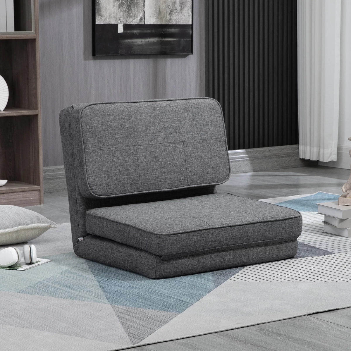 Dark Grey Convertible Flip Chair X55523
